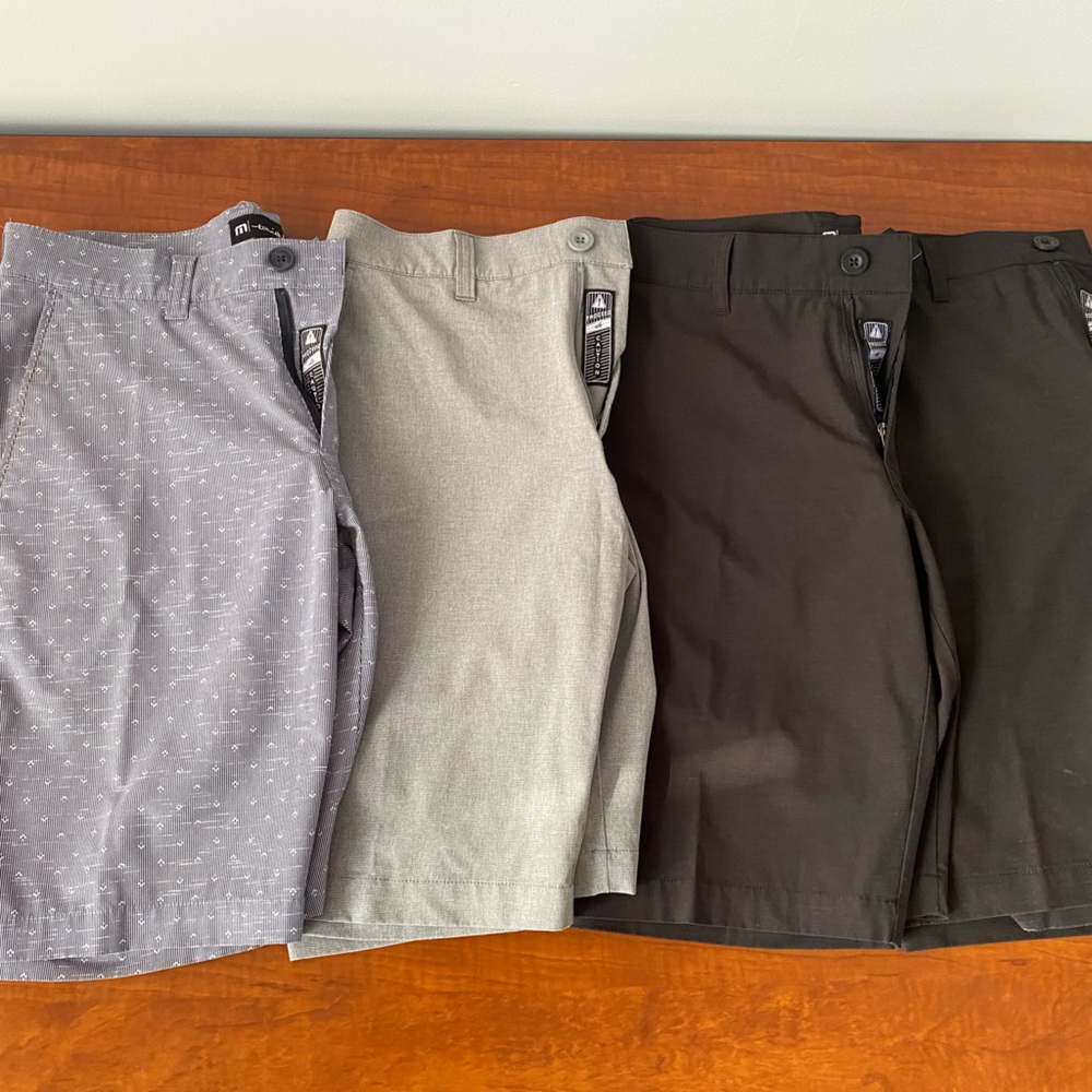 4x Travis Matthew golf shorts size 30